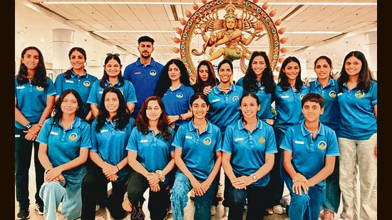 Chandigarh senior women’s cricket team. (HT Phot)