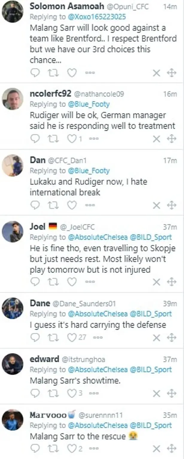 Chelsea fans on Antonio Rudiger and Romelu Lukaku