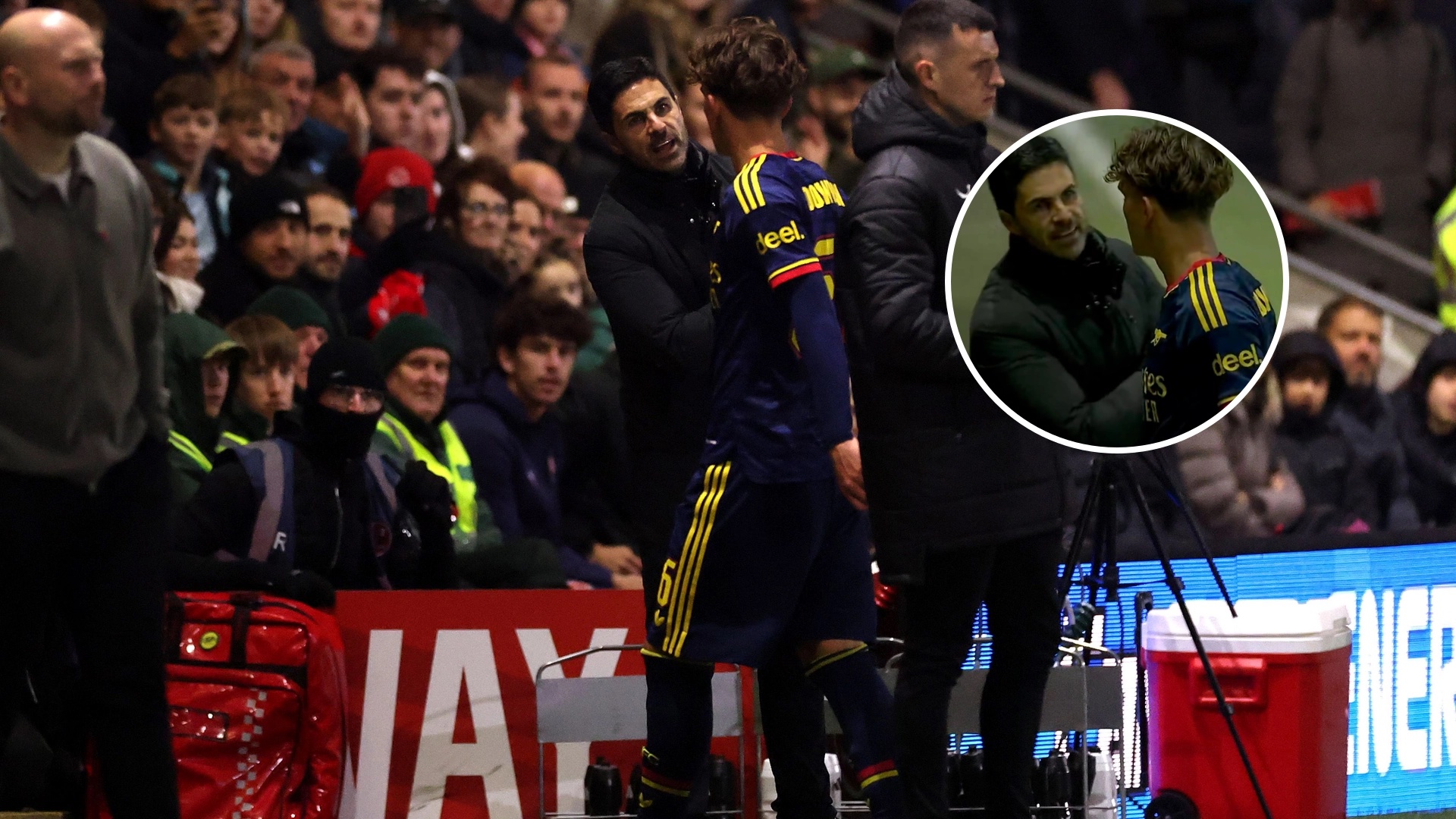 What Mikel Arteta said to Max Dowman after Arsenal star red carded vs Fleetwood