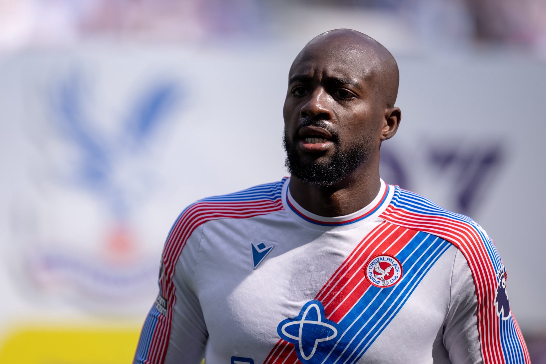 Jean-Philippe Mateta of Crystal Palace looks on during a match.