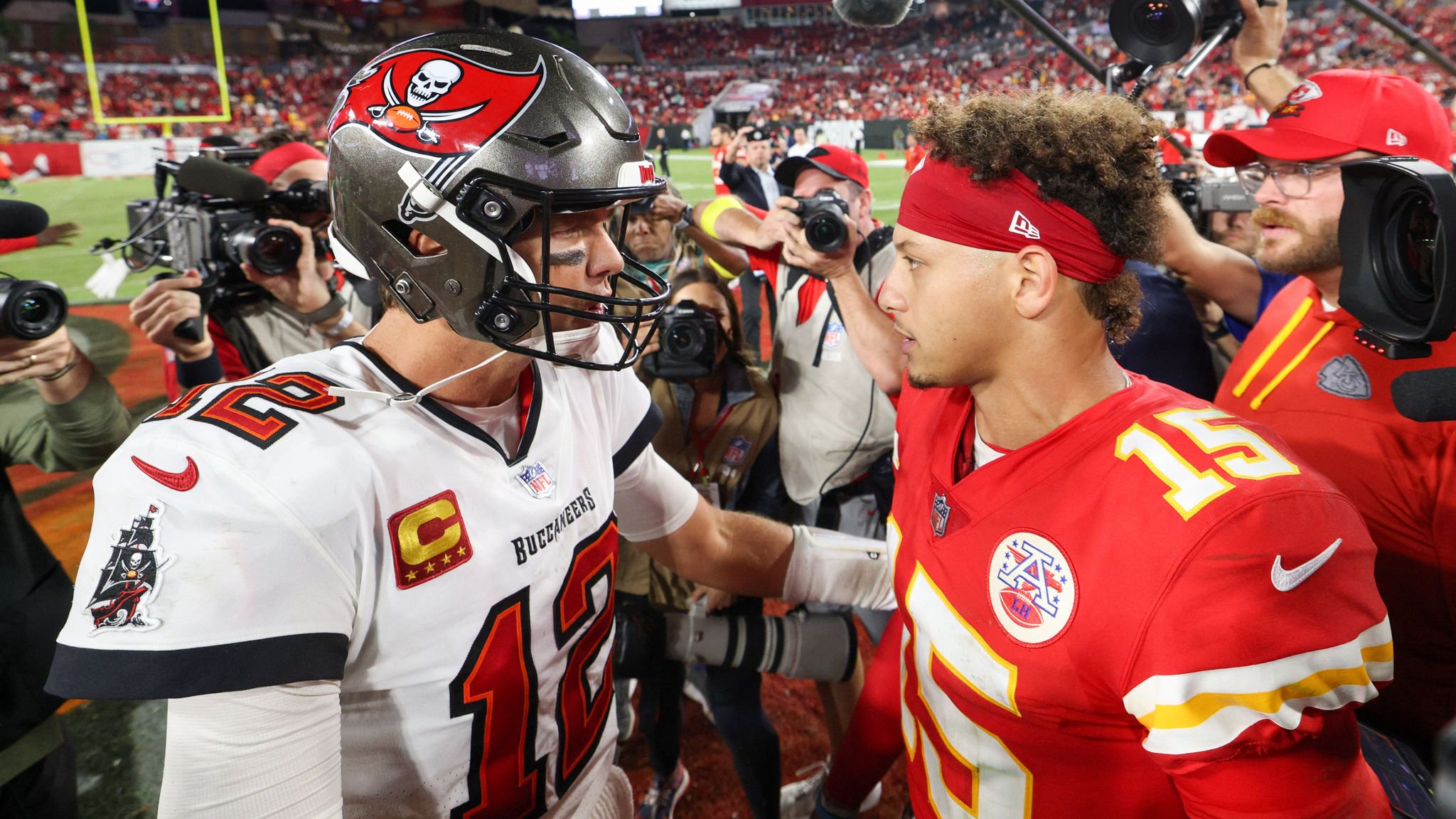 Tom Brady defeated Mahomes in Super Bowl LV