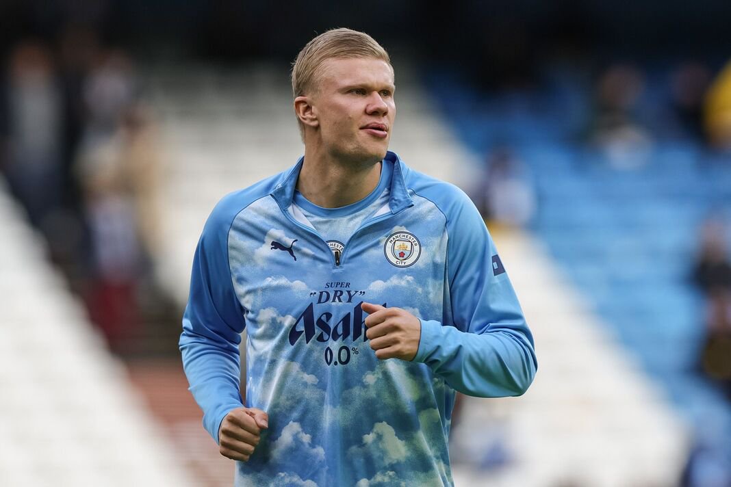 Erling Haaland was spotted limping after Manchester City's win over Ipswich Town