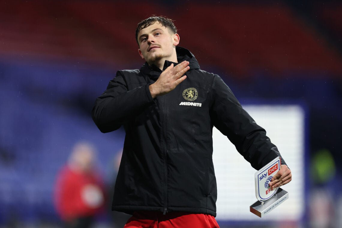 Will Lankshear Middlesbrough Football Club celebrates victory with fans following the Sky Bet Championship 2026/27 match between Bolton Wanderers and Middlesbrough