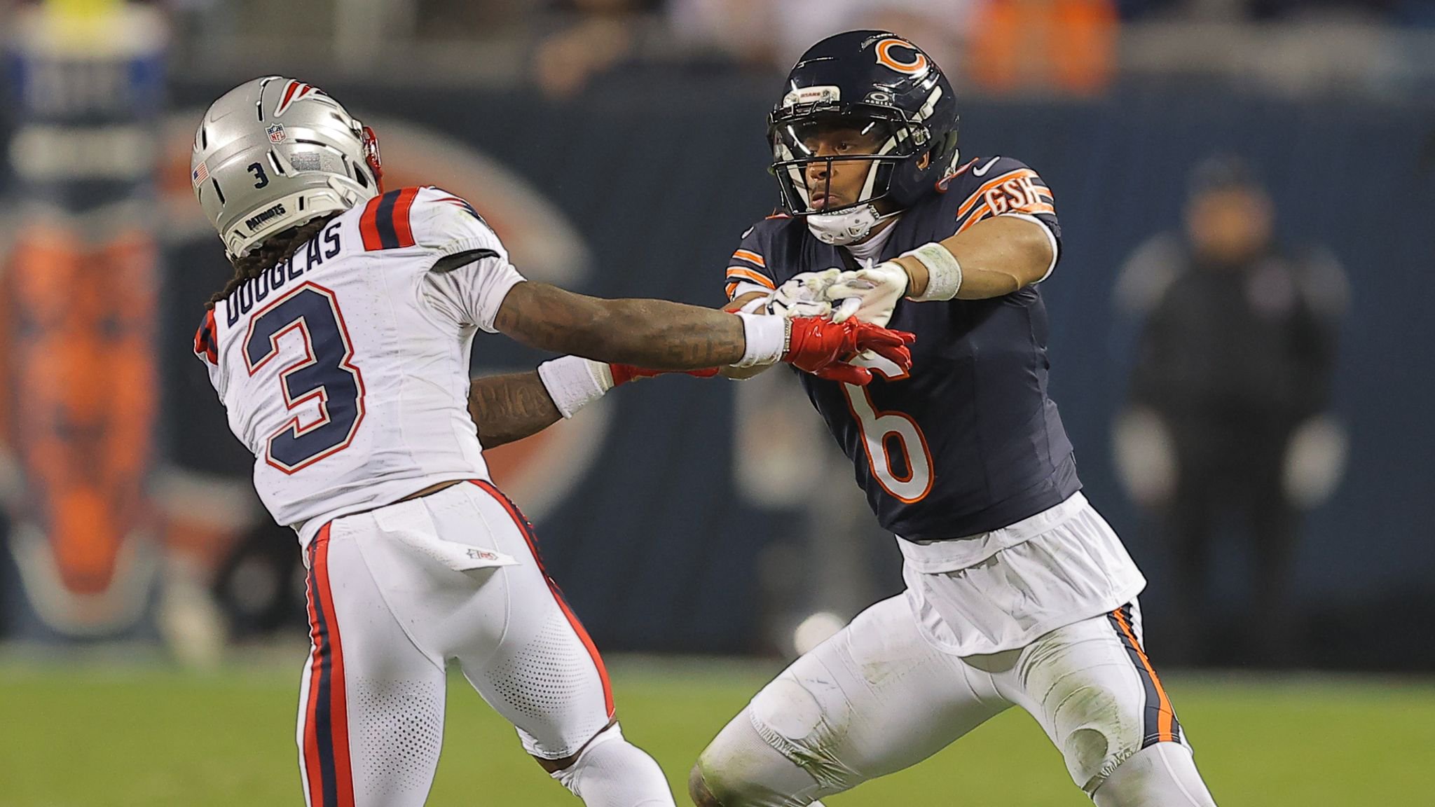 DeMario Douglas only managed three receptions for 23 yards