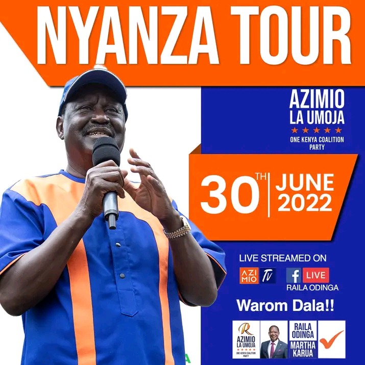 Luo Politics To Pick Momentum As Raila Begins A 1week Nyanza Tour Chezaspin 