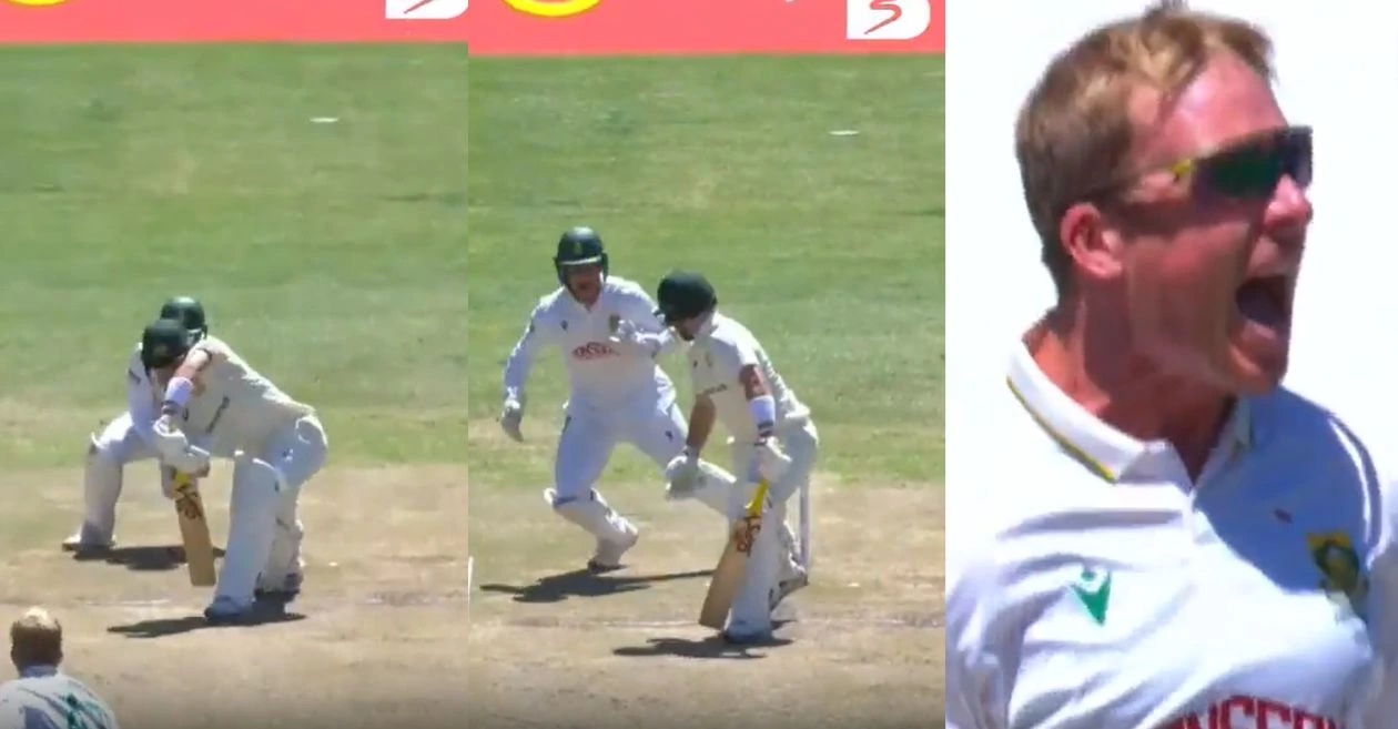 WATCH: Simon Harmer traps centurion Josh Inglis in his web of spin on Day 3 of Cape Town Test