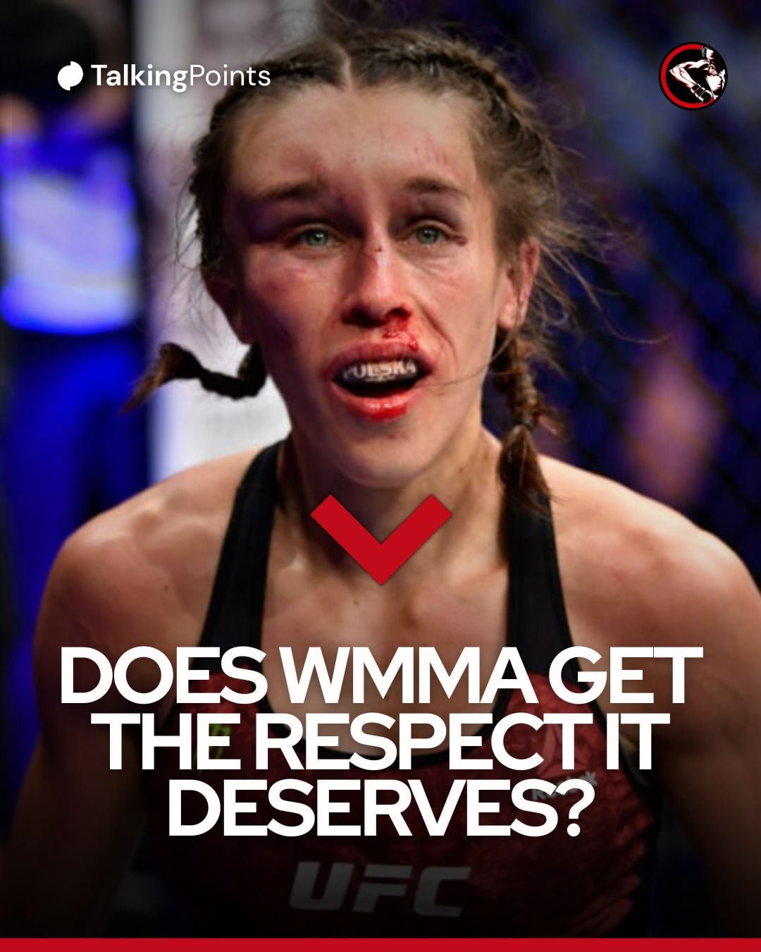 Joanna Jędrzejczyk after her first fight with Zhang Weili