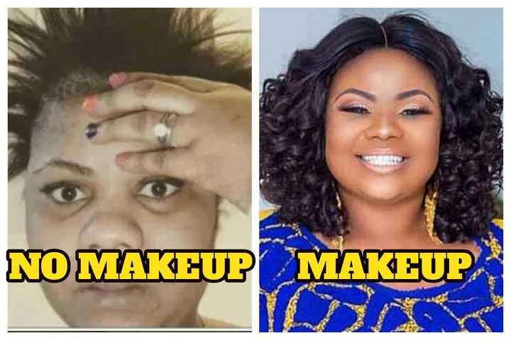 Pictures of Female celebrities with and without makeups (photos)