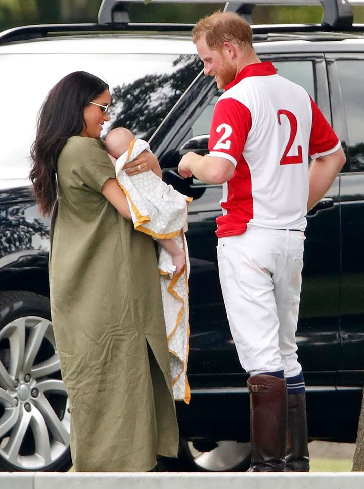 meghan and archie support harry at polo match in 2019