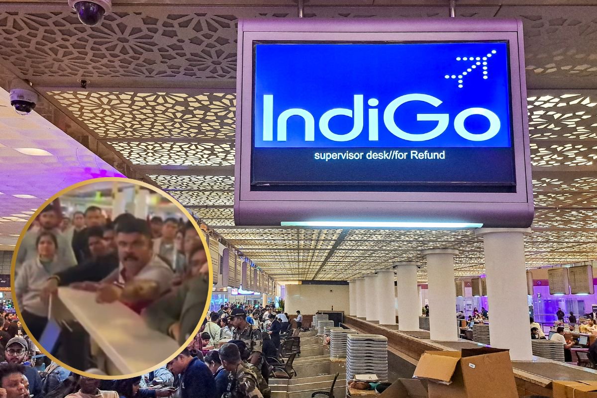 Angry Father pleading as IndiGo Crisis