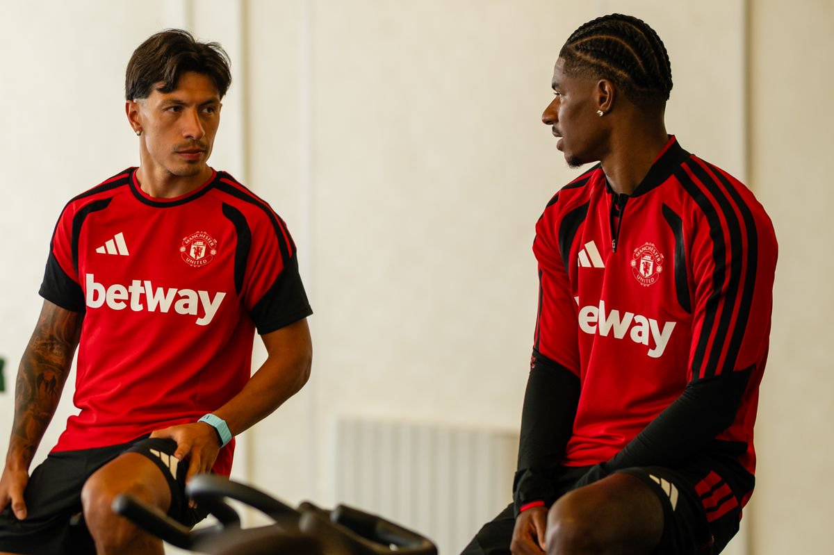 Lisandro Martinez and Marcus Rashford