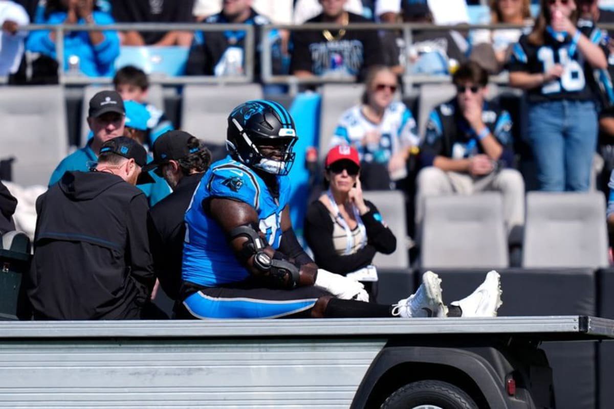 Taylor Moton had only just returned for the Panthers in recent weeks