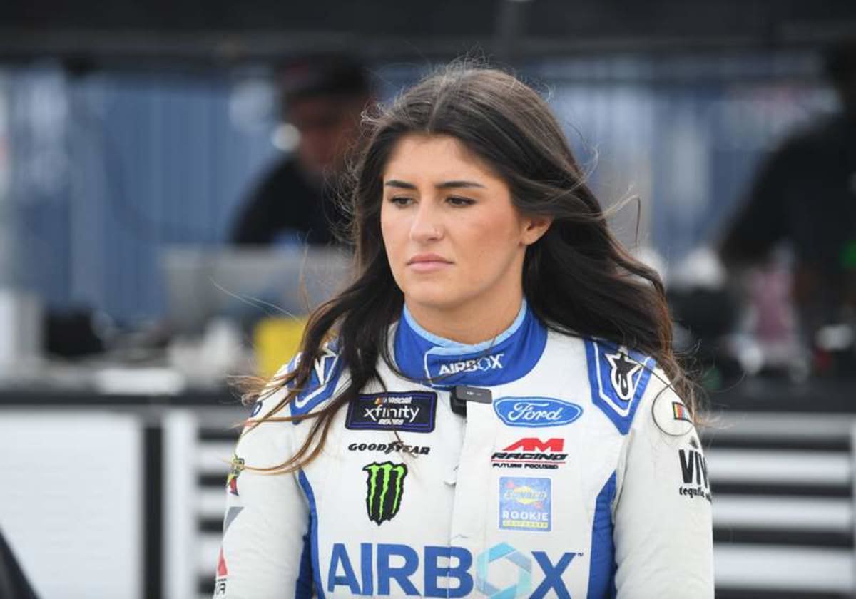 NASHVILLE, TN – JUNE 29: Hailie Deegan 15 AM Racing AirBox Ford looks on during practice for the running of the NASCAR, Motorsport, USA Xfinity Series Tennessee Lottery 250 on June 29, 2024, at Nashville Superspeedway in Lebanon, TN. Photo by Jeffrey Vest/Icon Sportswire AUTO: JUN 29 NASCAR Xfinity Series Tennessee Lottery 250 EDITORIAL USE ONLY Icon240629501 ©IMAGO/Icon Sportswire
