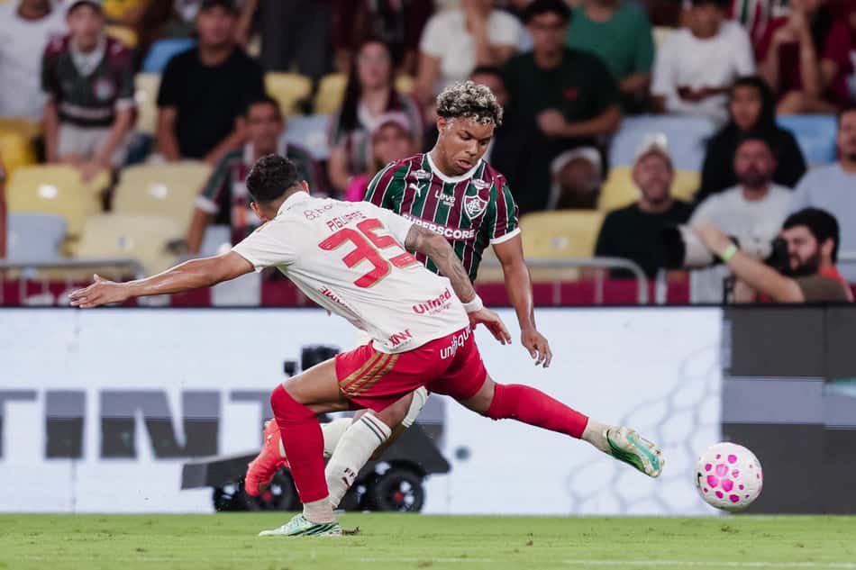 Wesley Natã em ação em Fluminense x Internacional