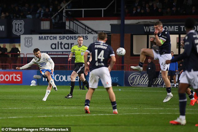Belgian star Raskin put Rangers in front against Dark Blues with a wonderful curled effort