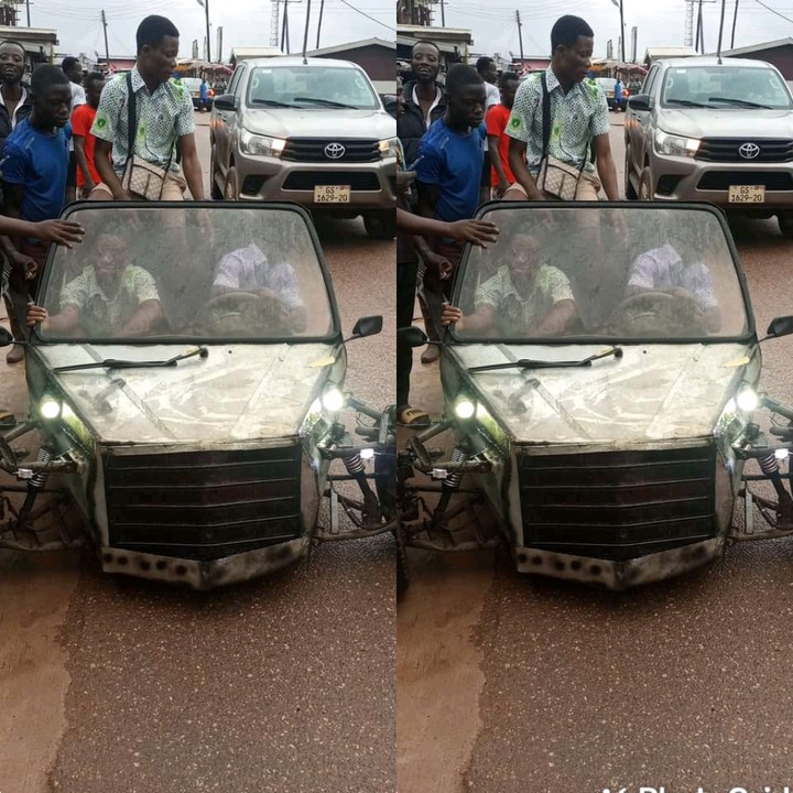 SHS graduate manufactures his own car to drive home after the exams (photo)