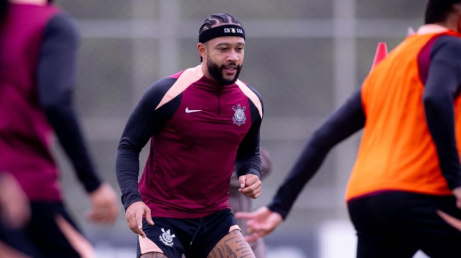 Memphis Depay é dúvida no Corinthians contra o Vasco no Brasileiro