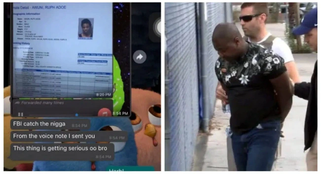 A Ghanaian scammer arrested in USA by the FBI. 51