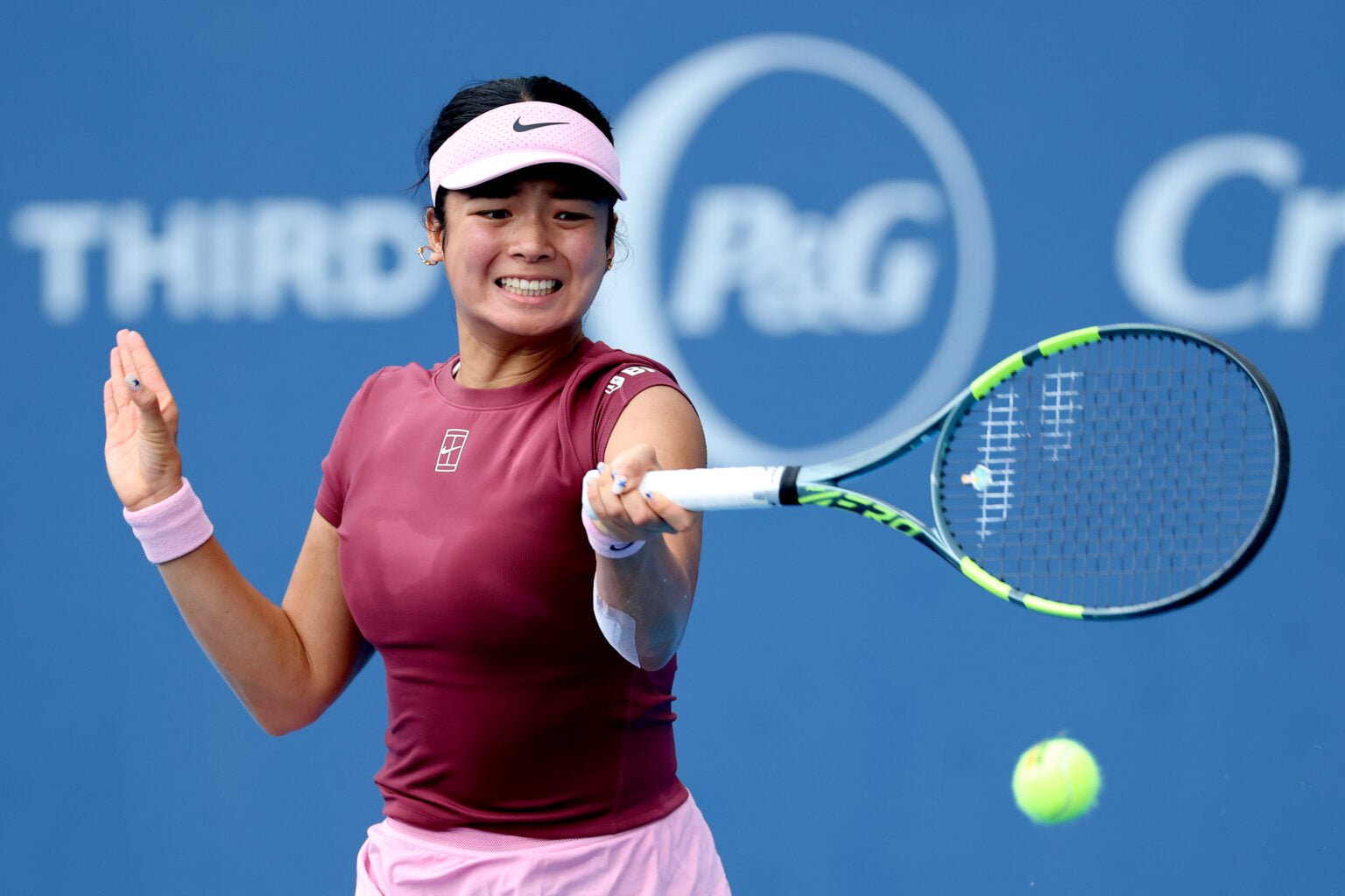 Alex Eala in action at the Cincinnati Open.