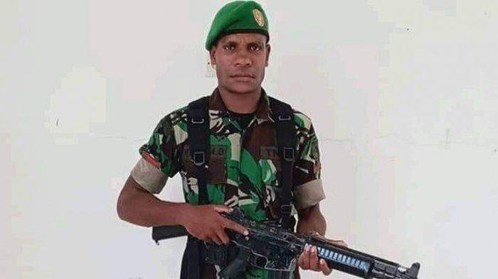 Prada Yotam Bugiangge, menghilang dari satuannya di Kompi-C Yonif 756/WMS, Jumat 17 Desemner 2021.