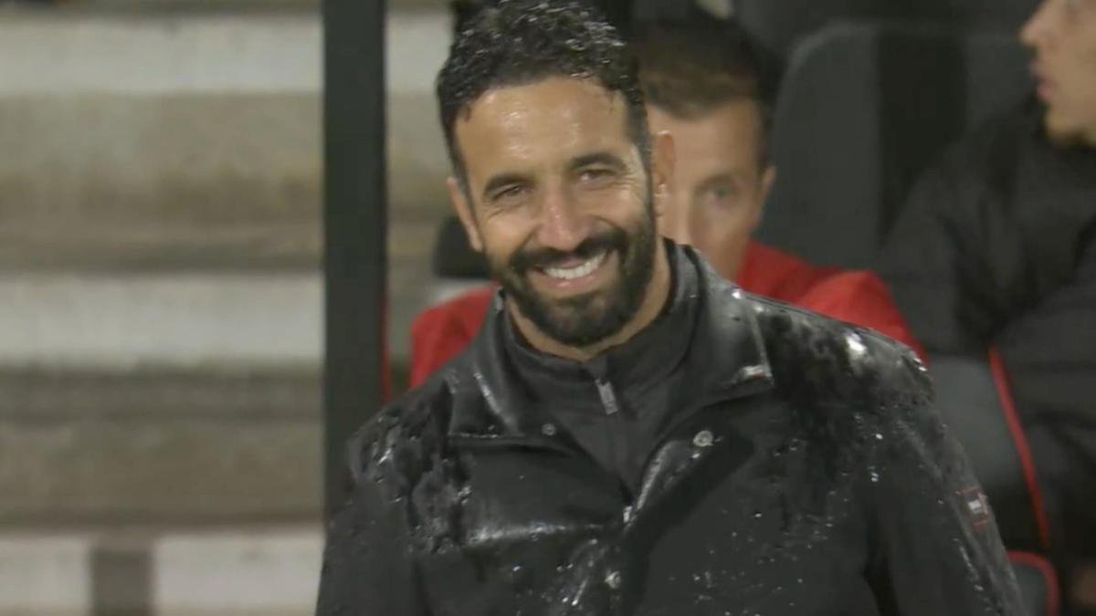 Ruben Amorim smiles as AC Milan lose 3-0 to Bournemouth