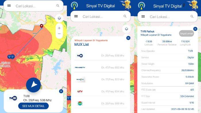 Cara Cek Jangkauan sinyal TV Digital Menggunakan Aplikasi