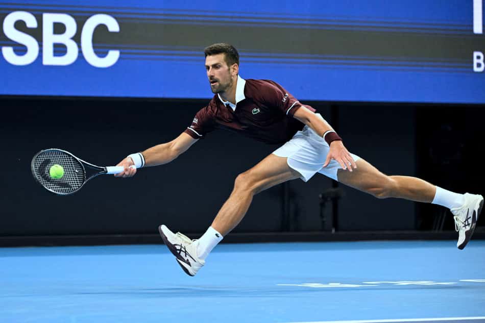 Novak Djokovic em ação no ATP 500 de Pequim