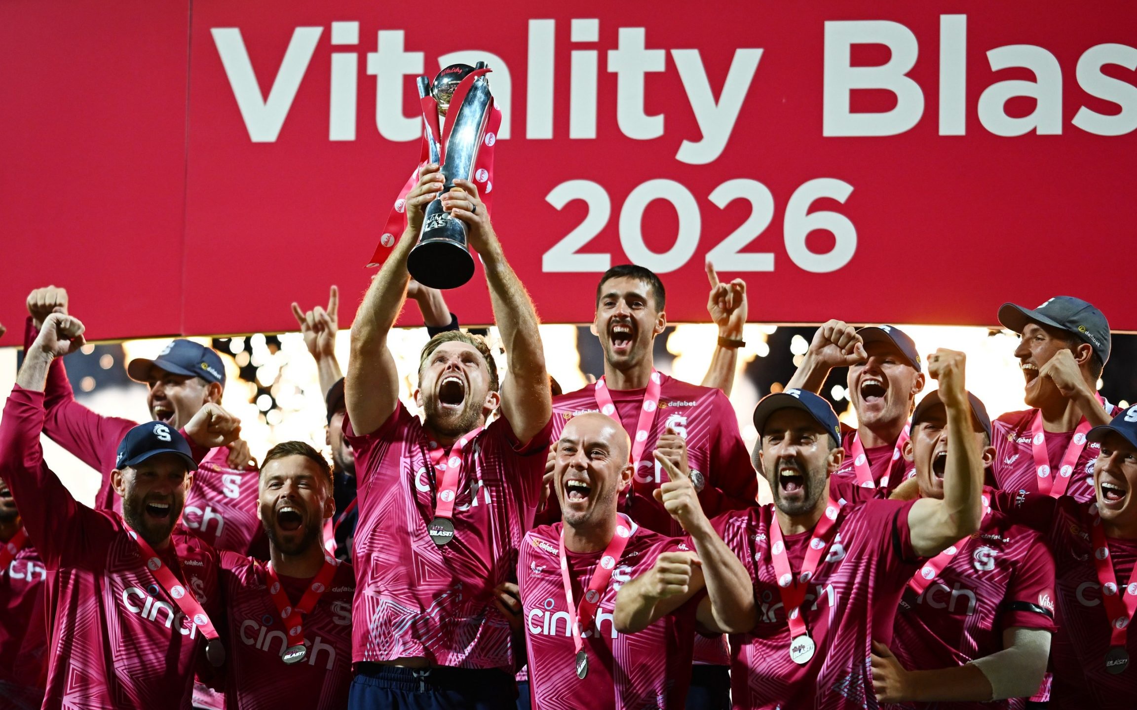 Northants celebrate being crowned T20 champions