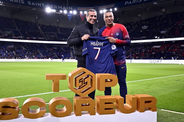 Kylian Mbappe was given a new badge to wear on his shirt