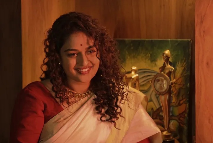 Prayaga Rose Martin as “Nethra” in Guitar Kambi Mele Nindru