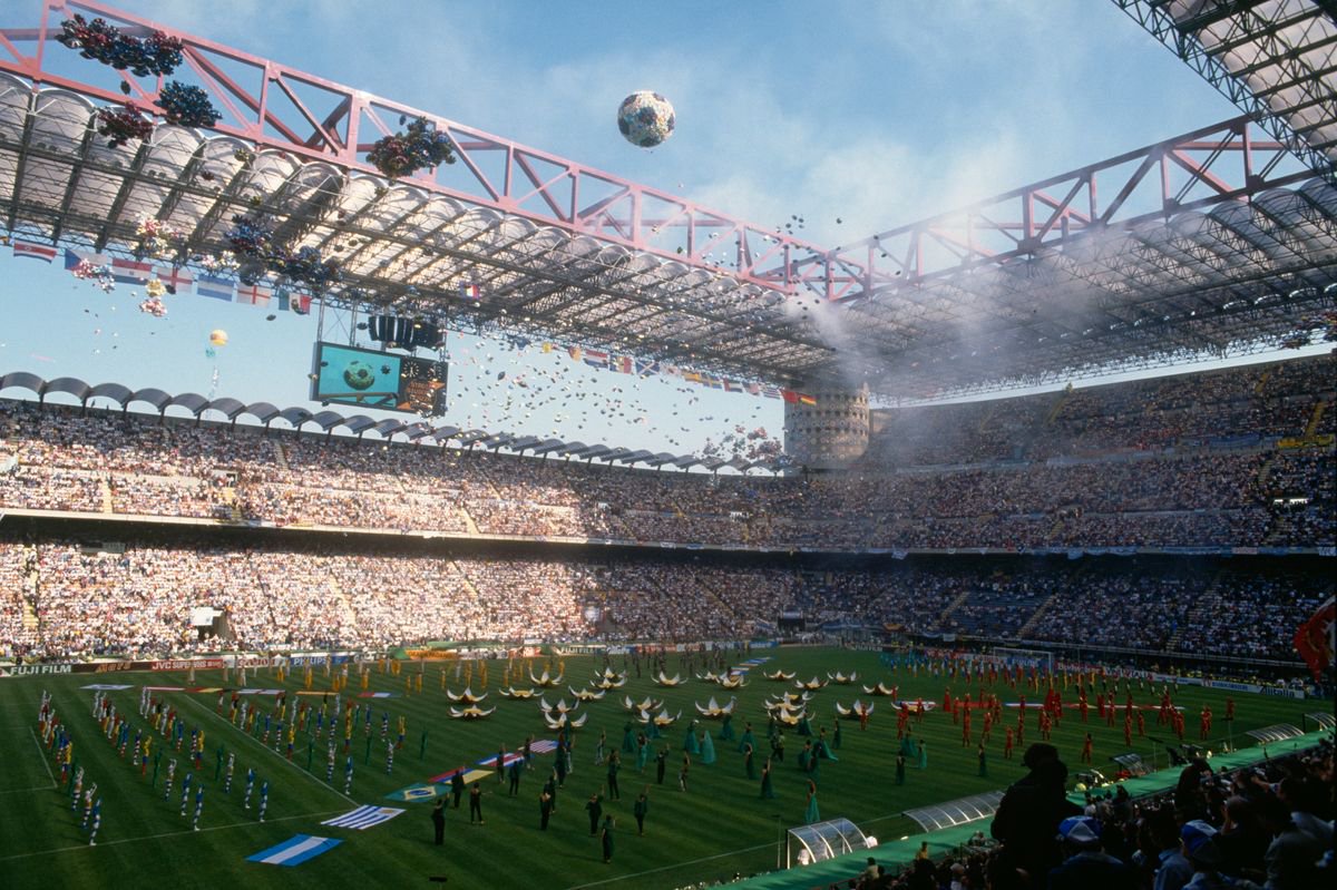 Opening Ceremony of the 1990 FIFA World Cup in Stadio Giuseppe Meazza