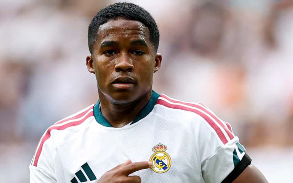 Atuação de Endrick repercute na imprensa espanhola (Foto: X/@realmadrid)