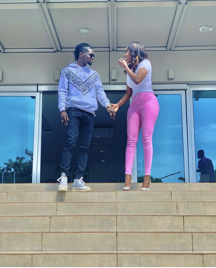 See pictures of Kuami Eugene and his new girlfriend as they step out in style (photos)
