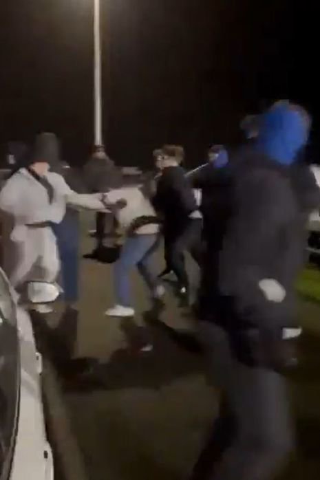 Fans brawled post match
