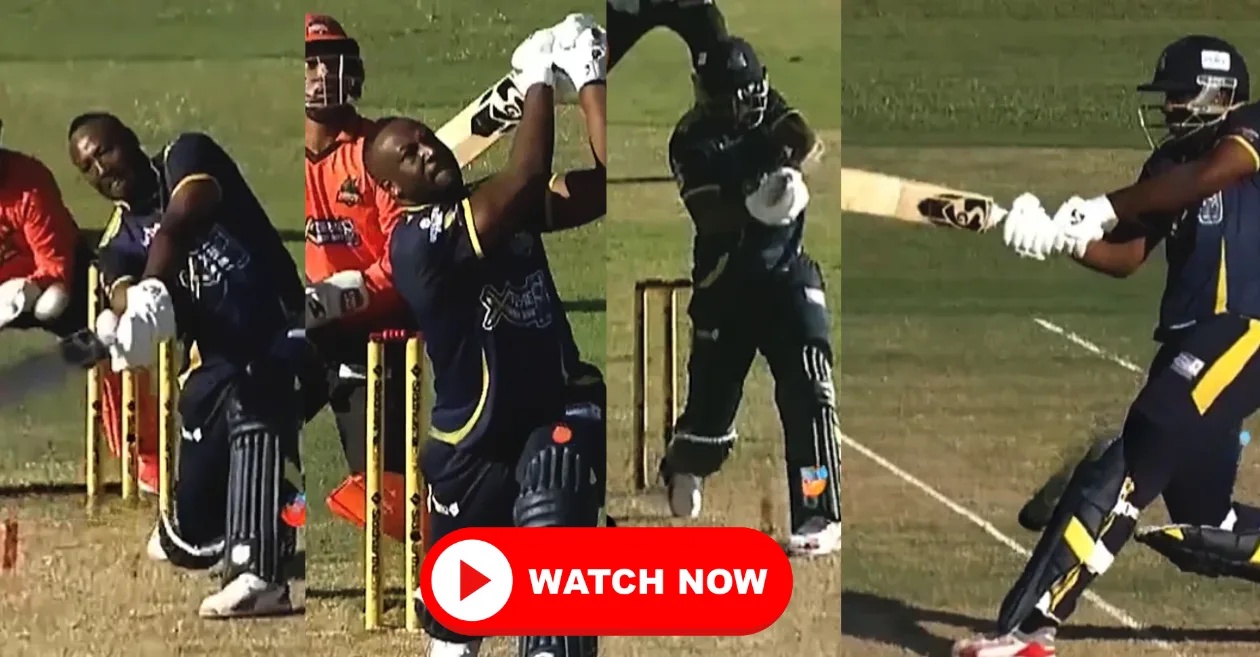 WATCH: Andre Russell turns on the power with four sixes in NPL 2026