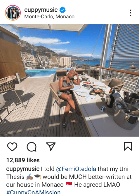 Dj Cuppy Shares A Glimpse Of Her Billionaire Father