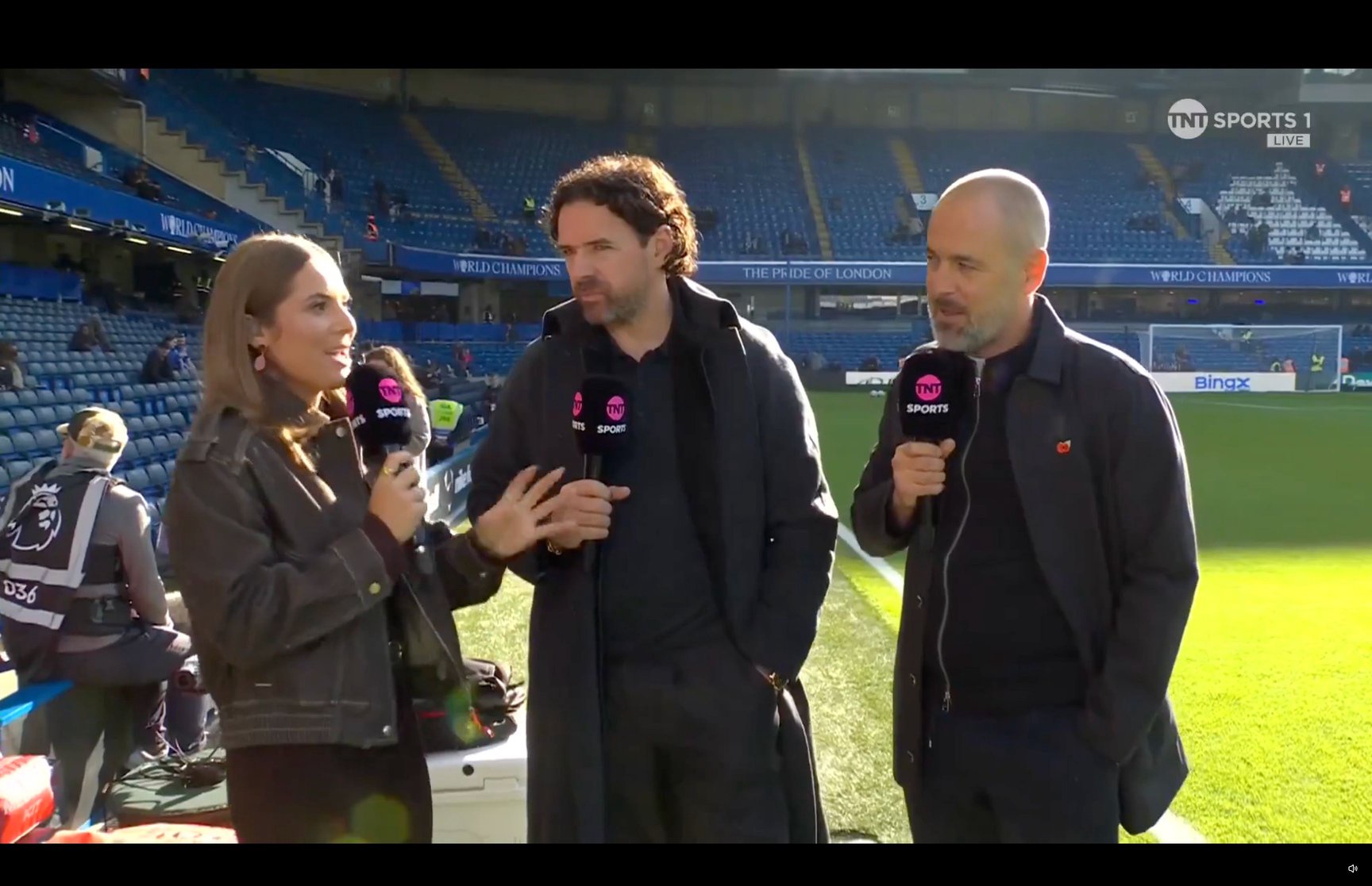 Joe Cole speaking on TNT Sport
