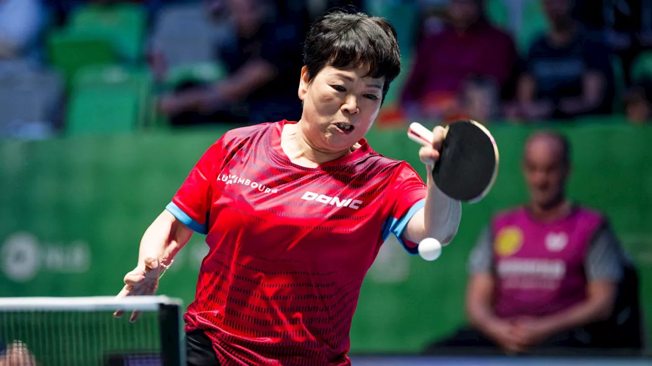 Annett Kaufmann besiegt Ni Xia Lian bei Tischtennis-EM in Slowenien
