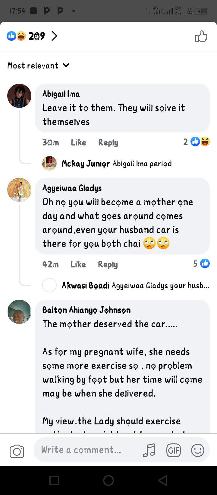 Reactions As Pregnant Wife Files For Divorce After Her Husband Bought Car For His Mother Instead Of Her