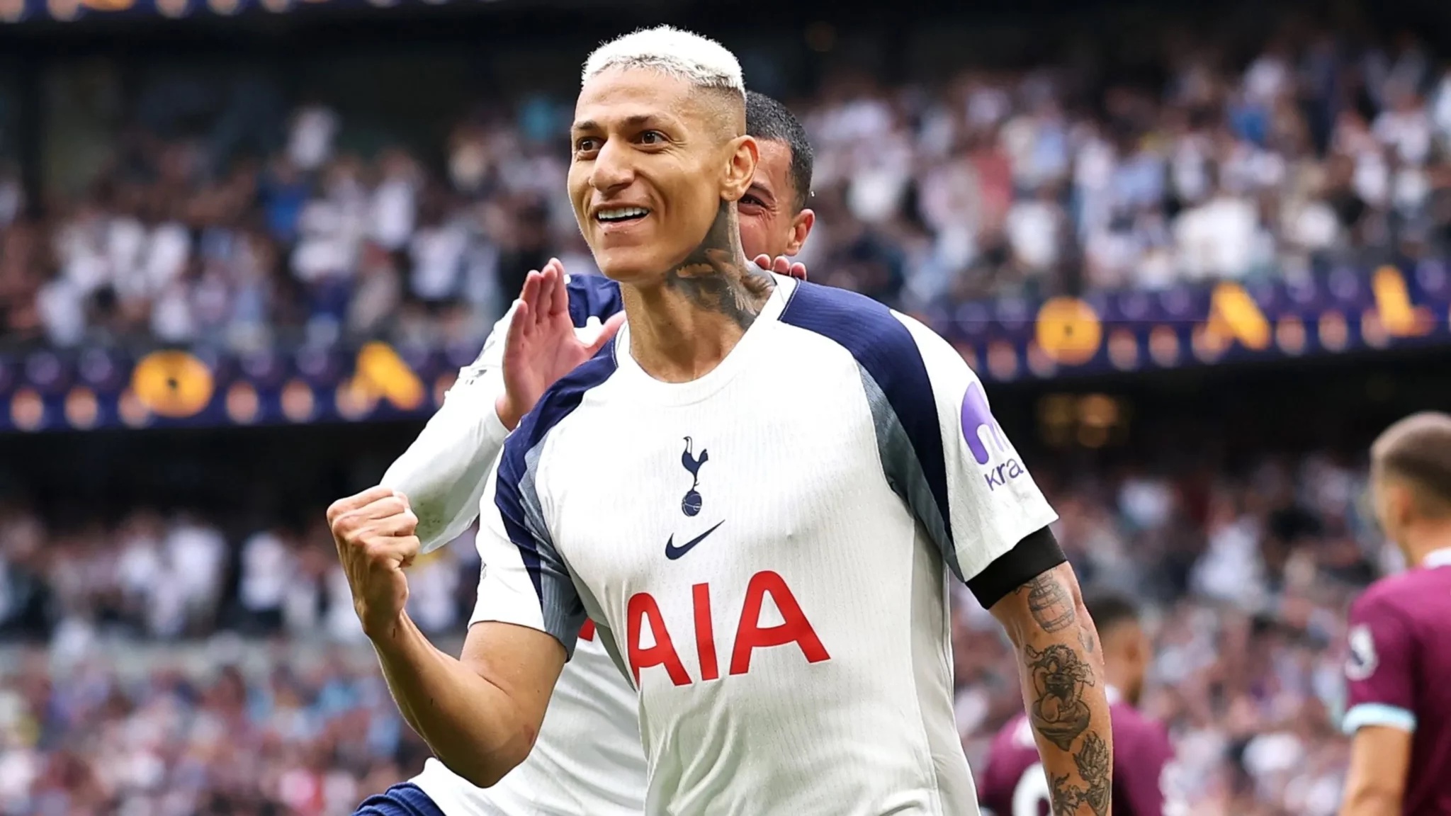 Richarlison opens his summer goalscoring account with a precise strike against Auckland FC.