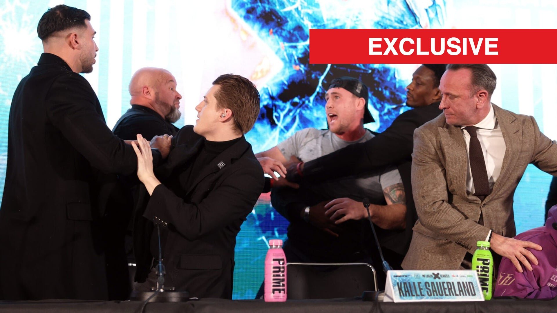Darren Till and Tommy Fury clash at a press conference