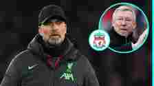 Liverpool manager Jurgen Klopp and Manchester United coach Sir Alex Ferguson