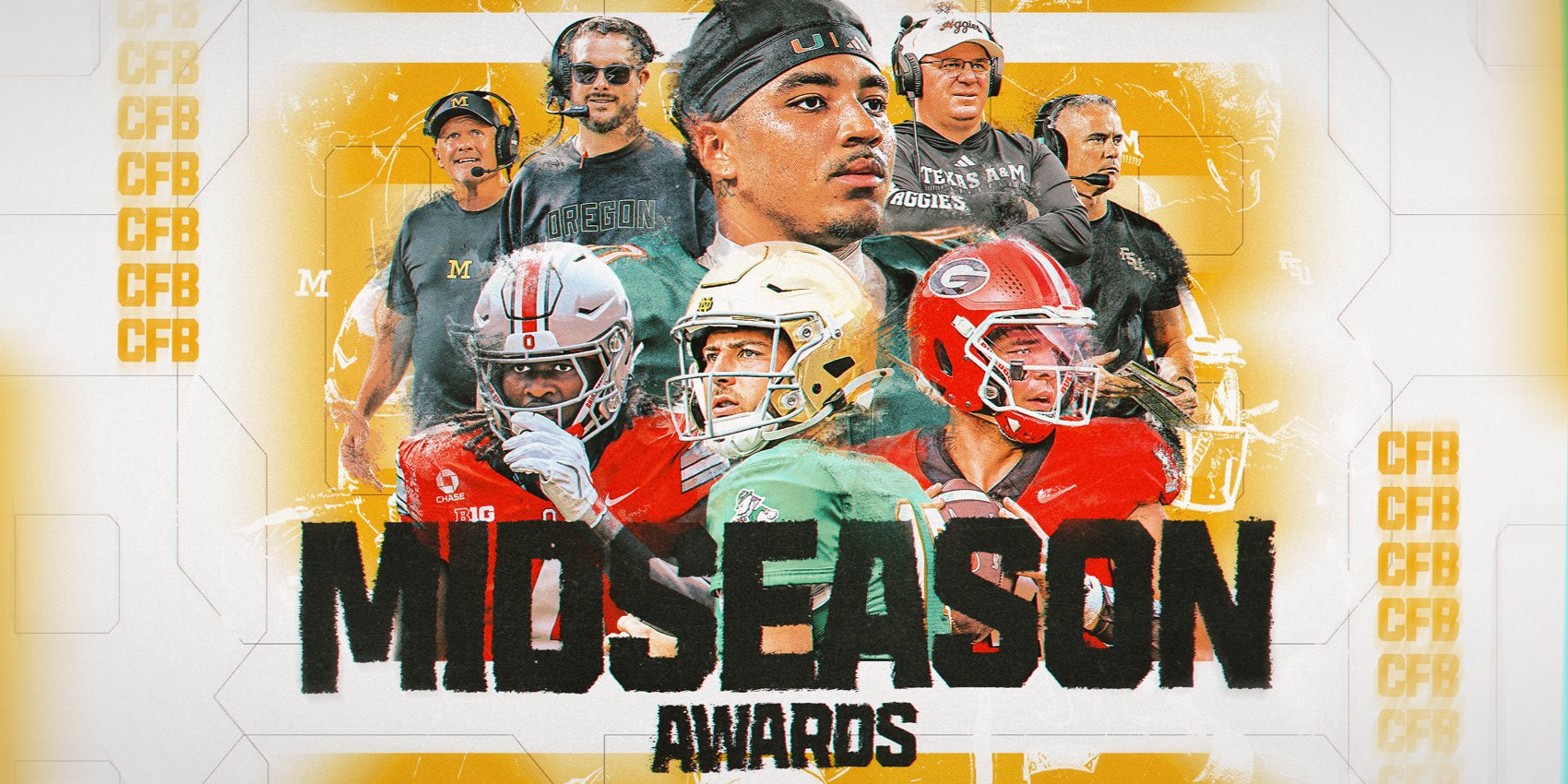 College football midseason awards (Dillon Minshall/Yahoo Sports)