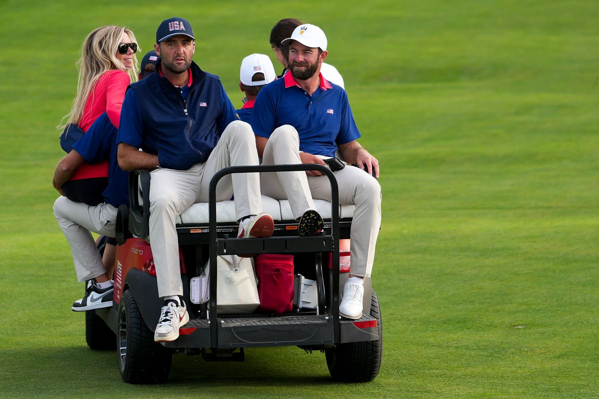 Young and Scheffler were on the Presidents Cup team this year