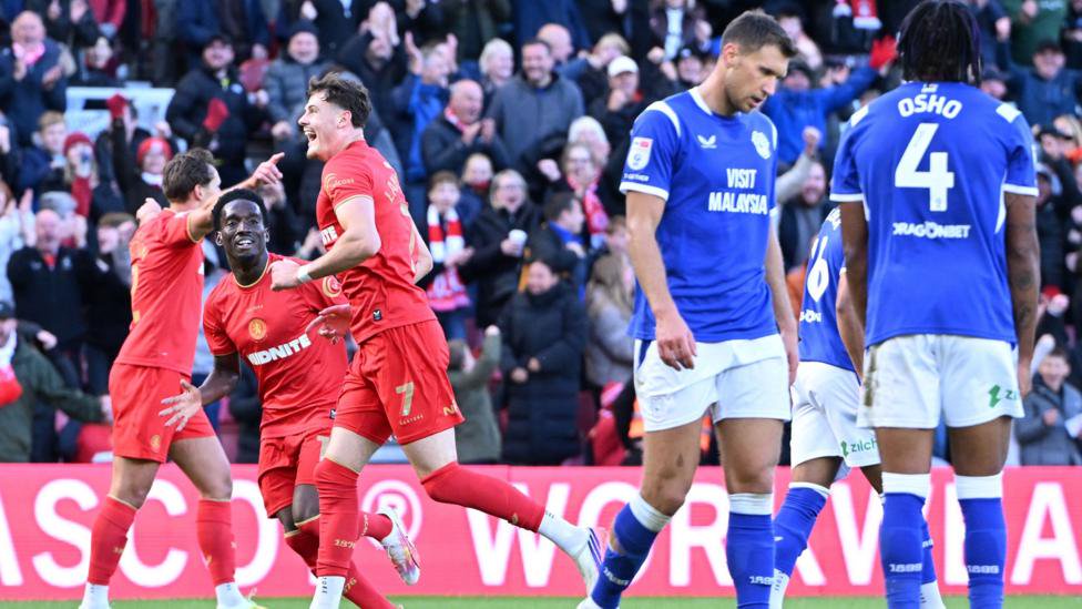 Will lankshear celebrates for Middlesbrough