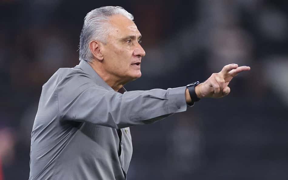 Tite orienta o Botafogo no triunfo sobre a Chapecoense.