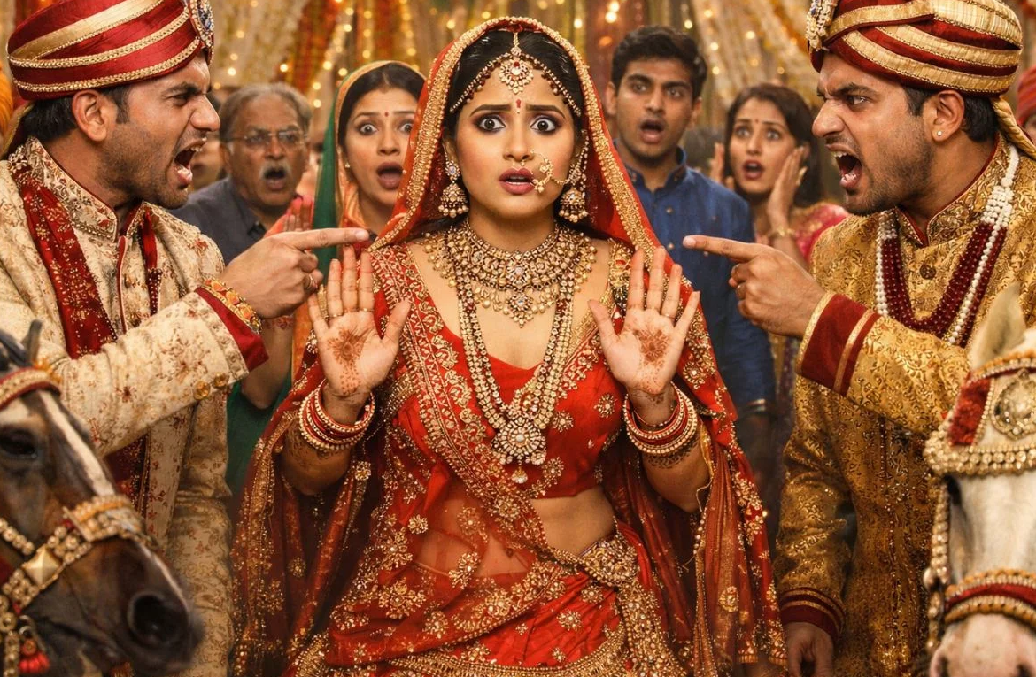 जब एक‍‍ ही दुल्हन से शादी करने पहुंचे दो सजे-धजे दूल्हे, फिर हुआ हाईवोल्टेज ड्रामा; बाराती हुए कन्फ्यूज!