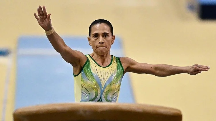 Oksana Chusovitina: ginasta de 51 anos não pensa em aposentadoria (Reprodução)