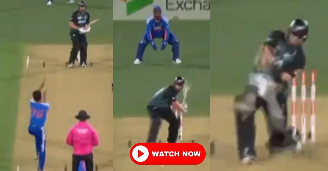 WATCH: Glenn Phillips plays outrageous reverse shot off Bhuvneshwar Kumar in NZ vs IND 1st T20I