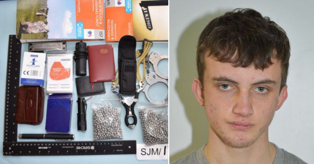 Malakai Wheeler was in possession of copies of the Terrorist Handbook, the Anarchist Handbook and a document entitled Home Detonators (Picture: PA/Police Leaflet)